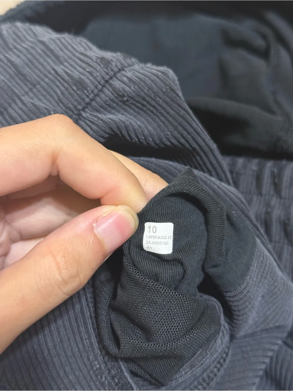 Lululemon Softstreme Ribbed High Rise Pants Wide Leg Black Gray Loungewear